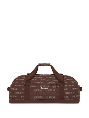 Supreme logo-patch Duffle Bag | Purple | FARFETCH