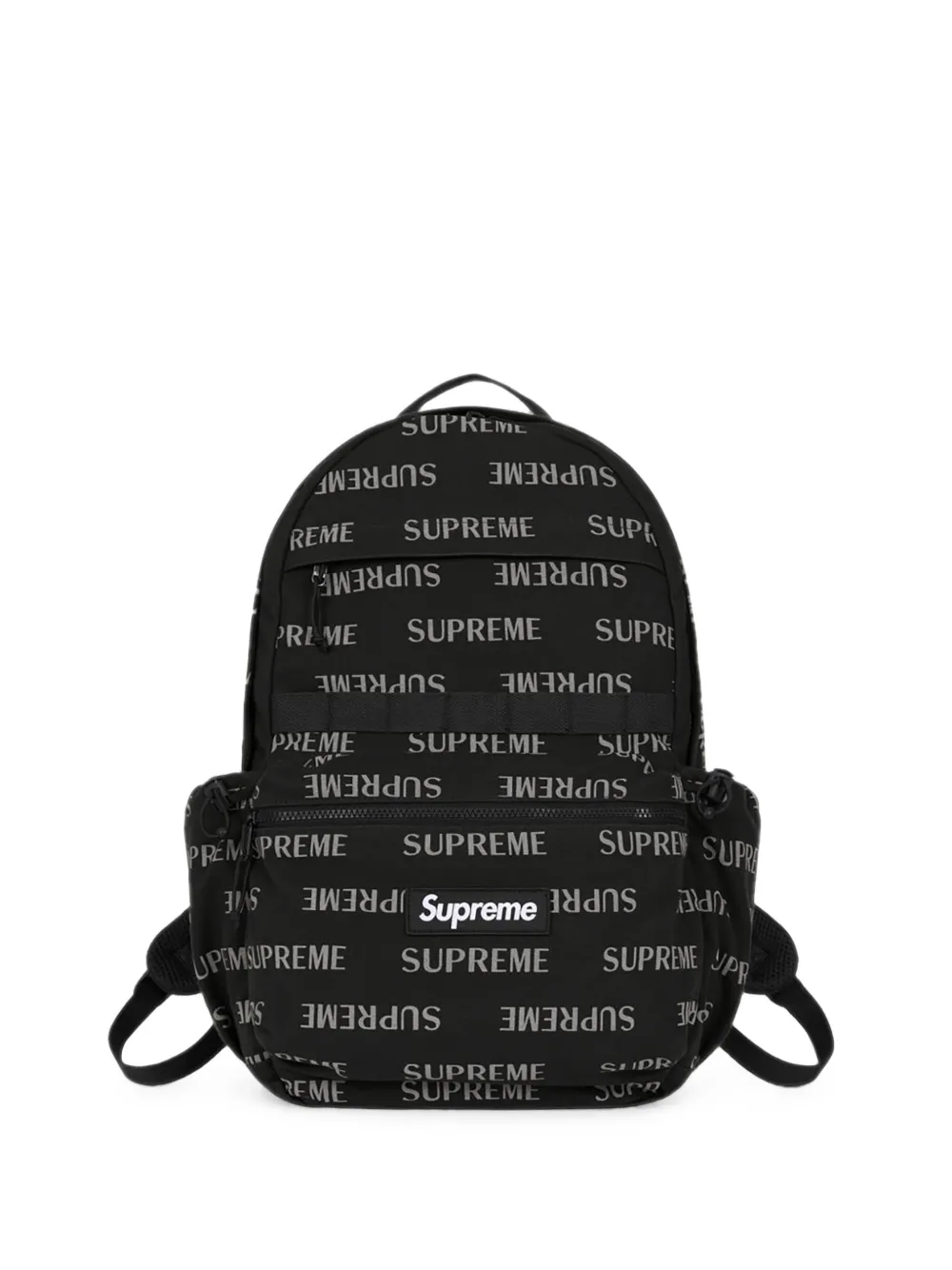 Supreme logo-print backpack bag - Nero