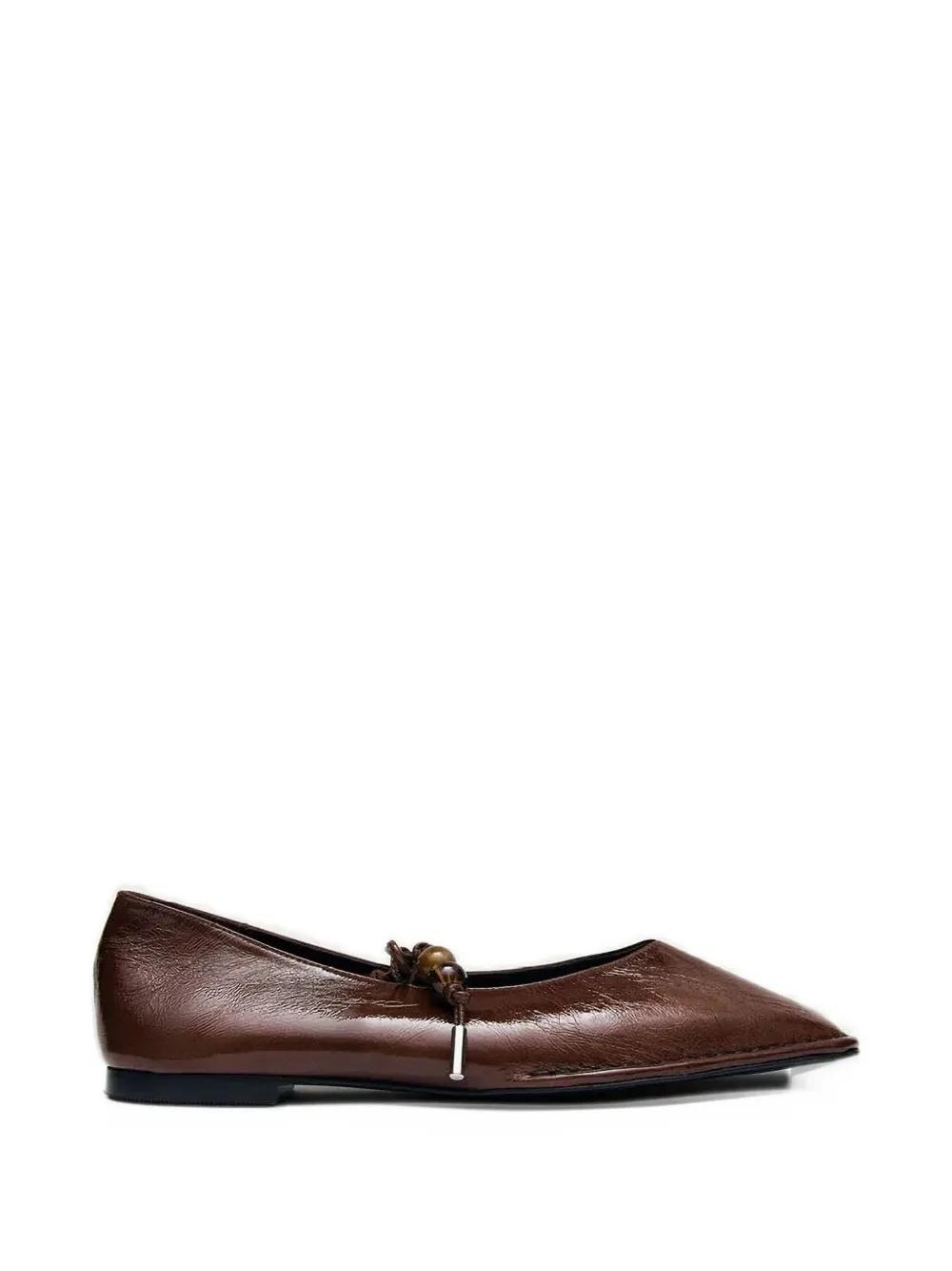 ALOHAS Sway Beads ballet flats - Marrone