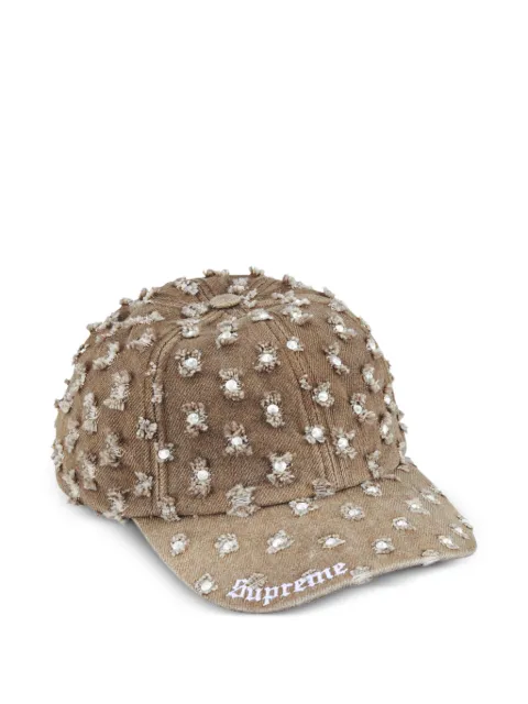 Supreme gorra con apliques de strass
