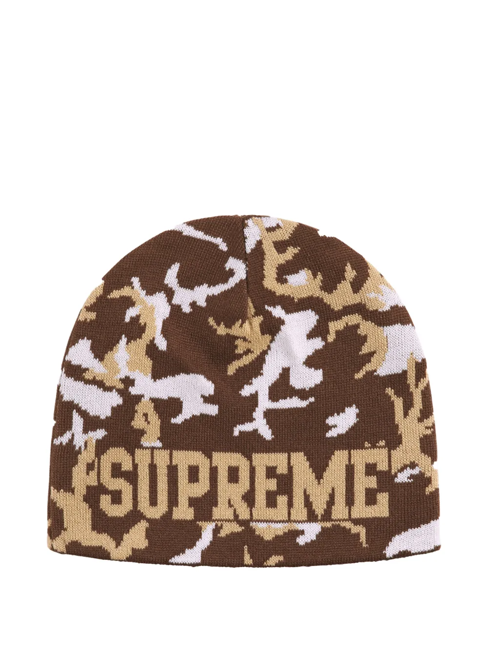 Supreme Berretto reversibile con stampa camouflage - Marrone