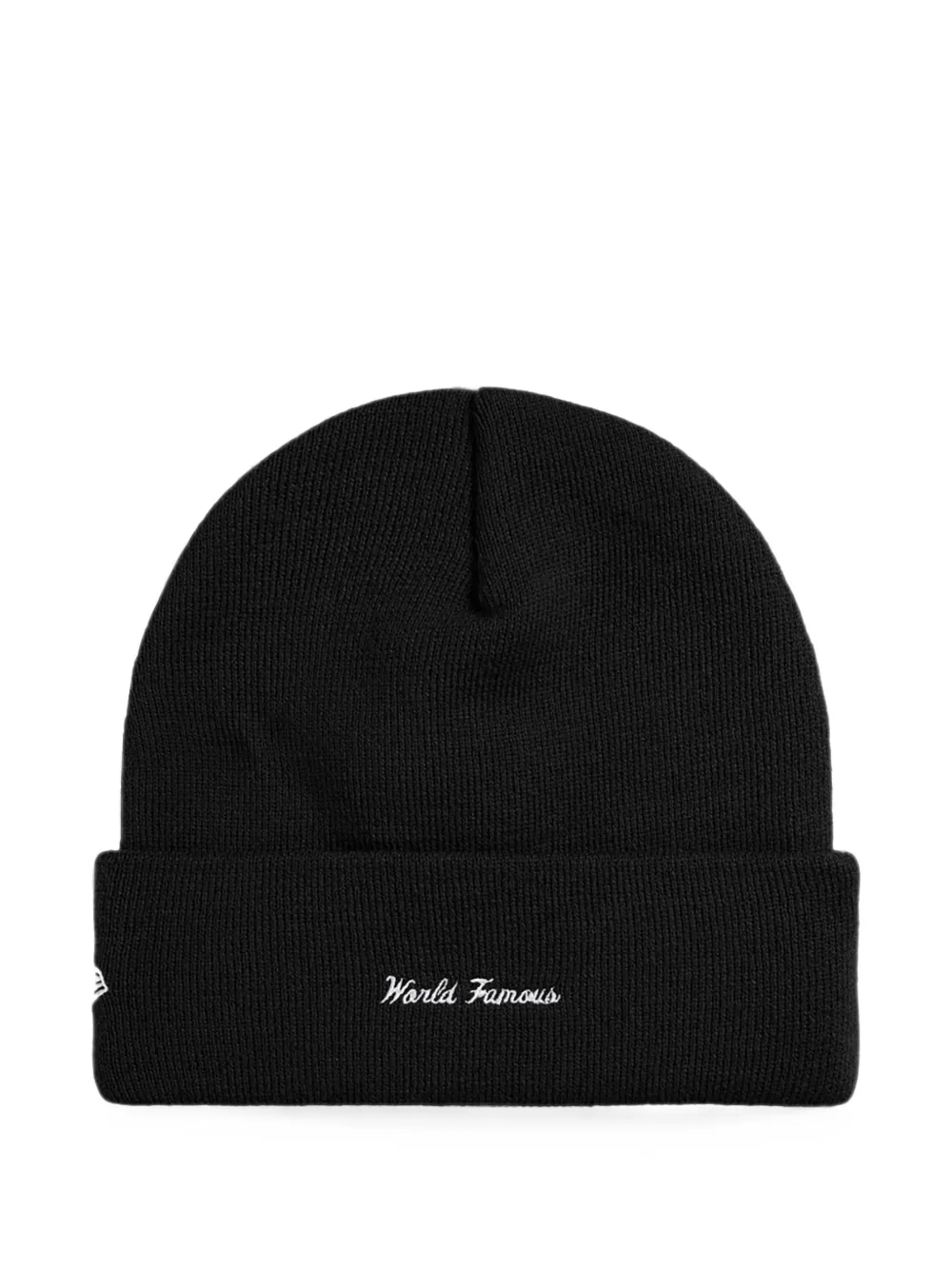 Supreme logo-embroidered beanie hat Zwart