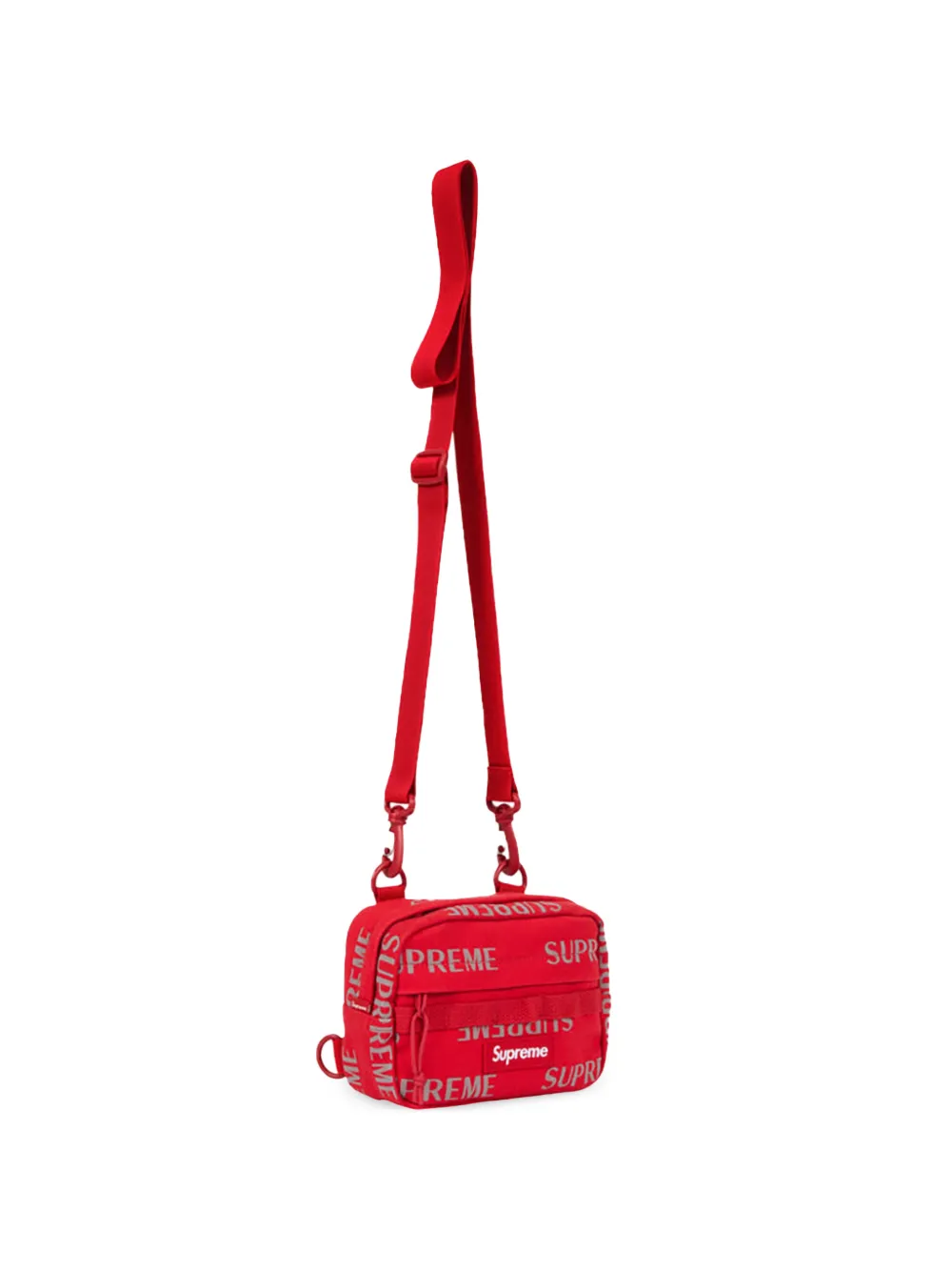 Supreme Kleine messengertas met logopatroon Rood