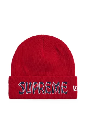 Supreme x New Era® ボックス ロゴ ビーニー | ピンク | FARFETCH JP