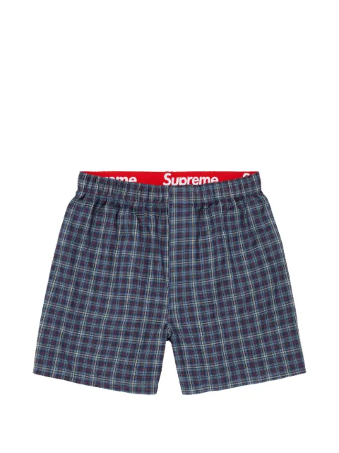Supreme plaid boxers (set of four)