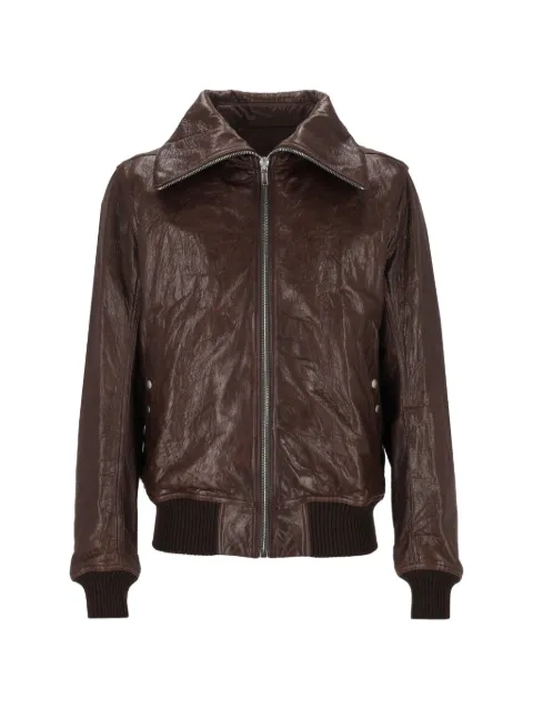 Rick Owens Dracuflight leather bomber jacket