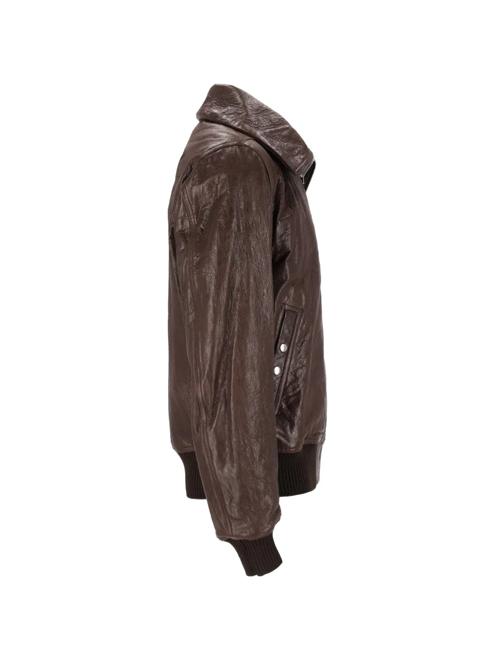 Rick Owens Dracuflight leren bomberjack Bruin