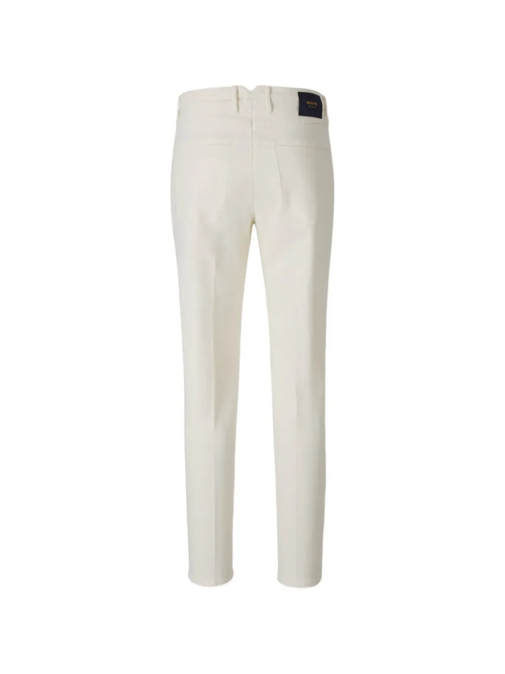 Incotex Straight plooibroek Wit