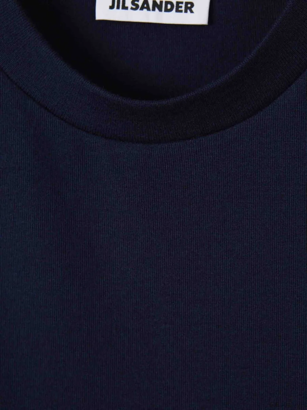 Jil Sander dot-embroidery T-shirt Blauw