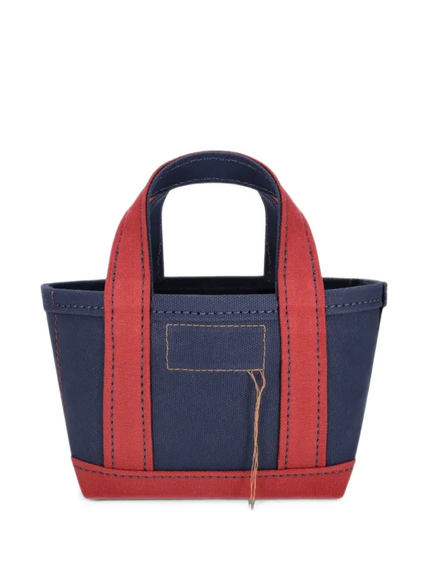 Fortela Mini Aly Canvas Tote Bag in Blue