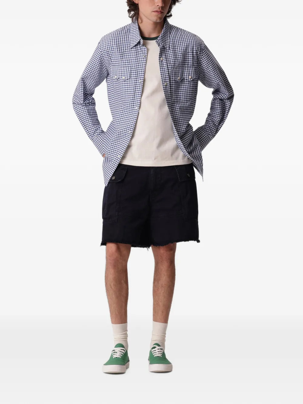 Fortela Smith overhemd met gingham-ruit Blauw