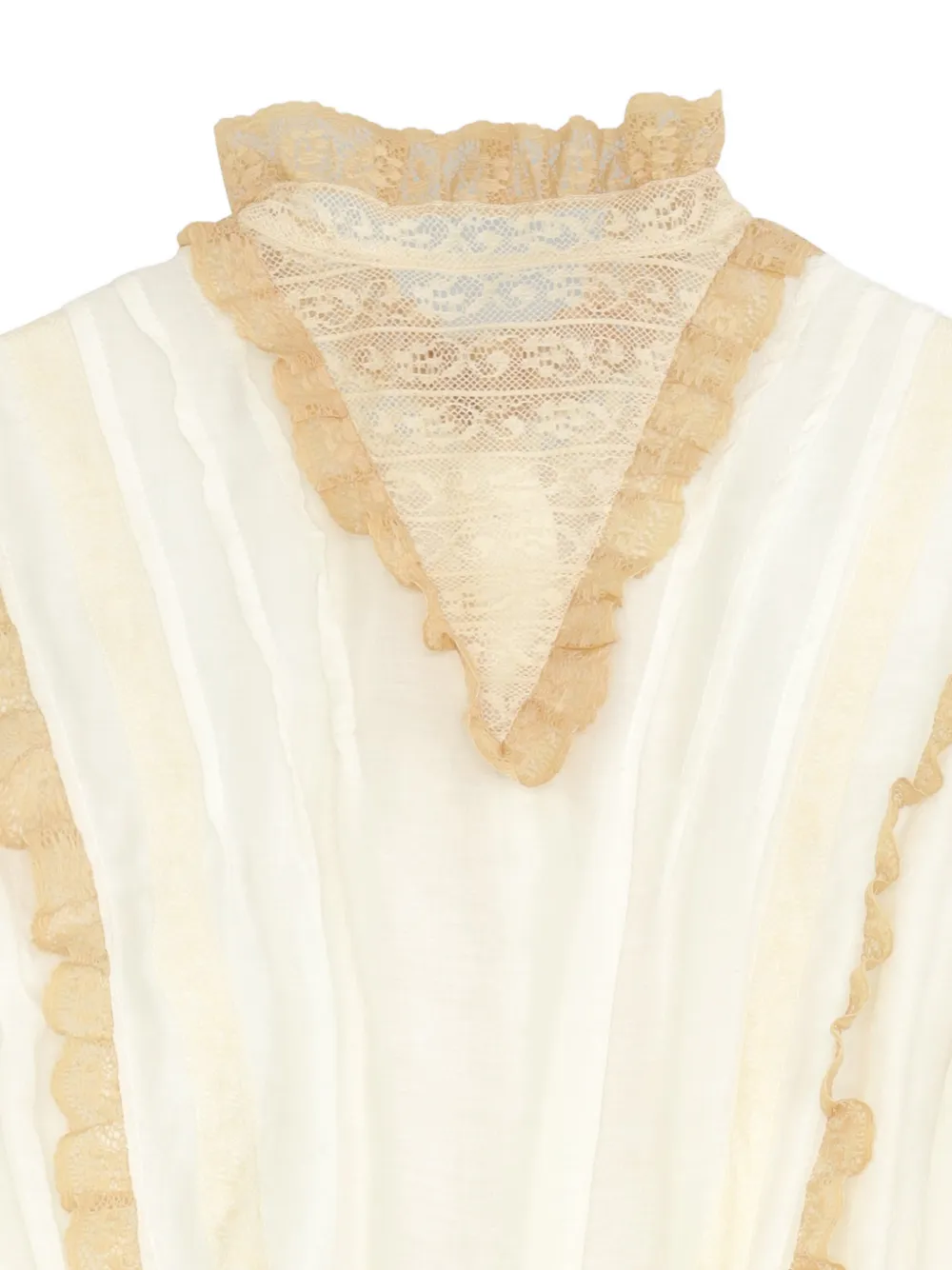 Fortela Astrid Broderie Anglaise Lace Maxi Dress in White, view 5