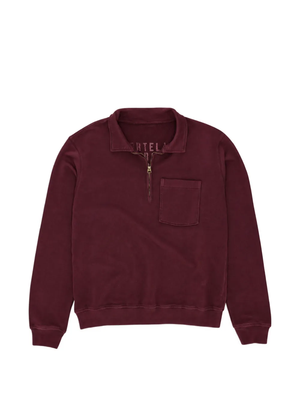Fortela Yale quarter-zip polo shirt - Rosso