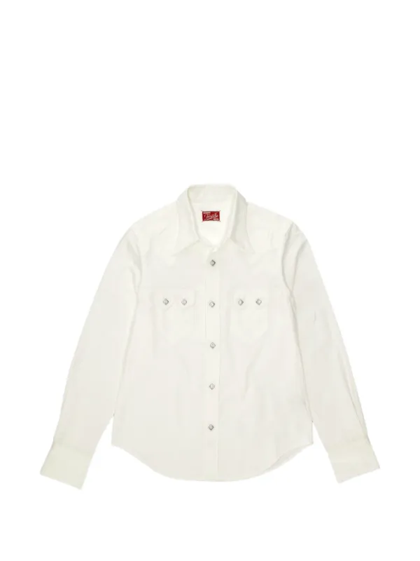 Fortela Hudson Texas Japan Oxford Shirt in White