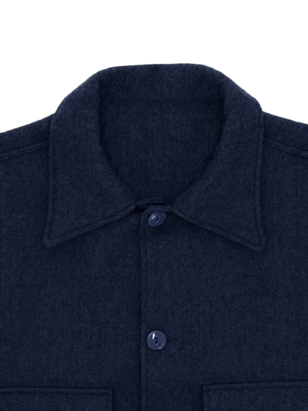 Fortela Pepper wollen shirtjack Blauw