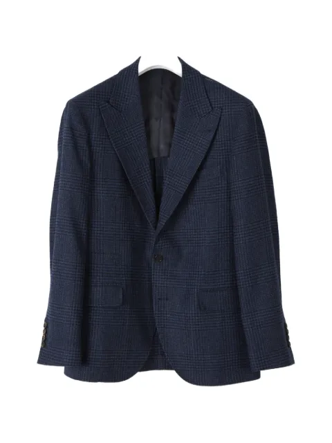 Brunello Cucinelli Prince of Wales check single-breasted blazer