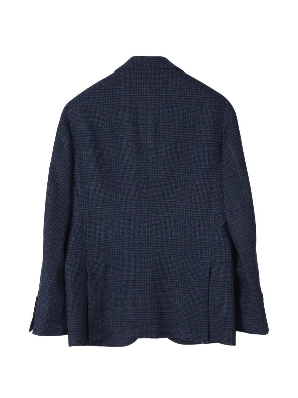 Brunello Cucinelli Prince of Wales check single-breasted blazer Blauw