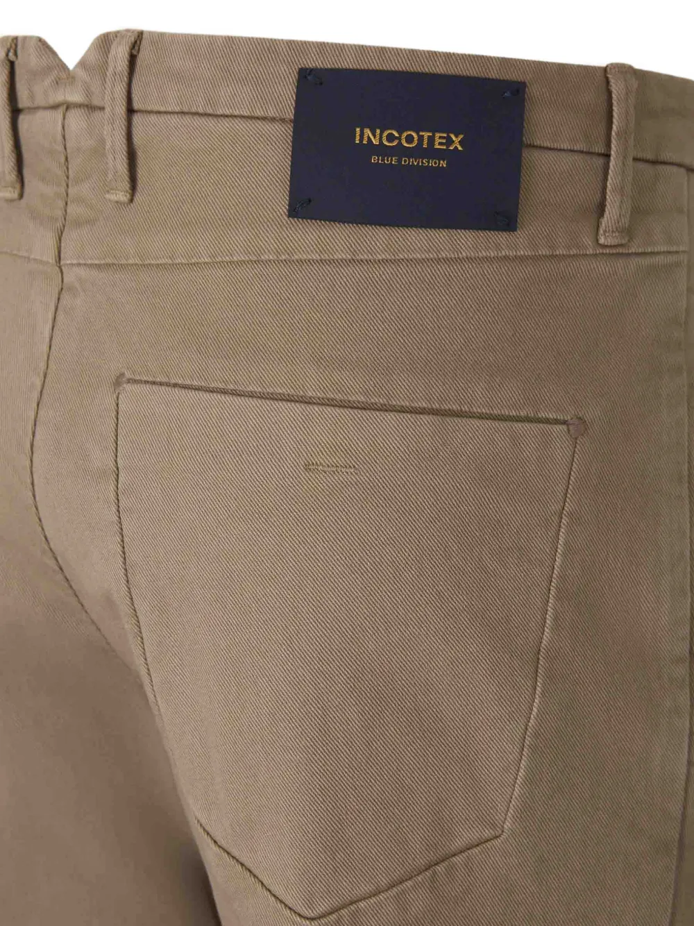 Incotex Broek met geplooid detail Beige