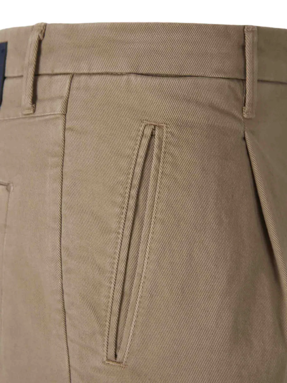 Incotex Broek met geplooid detail Beige