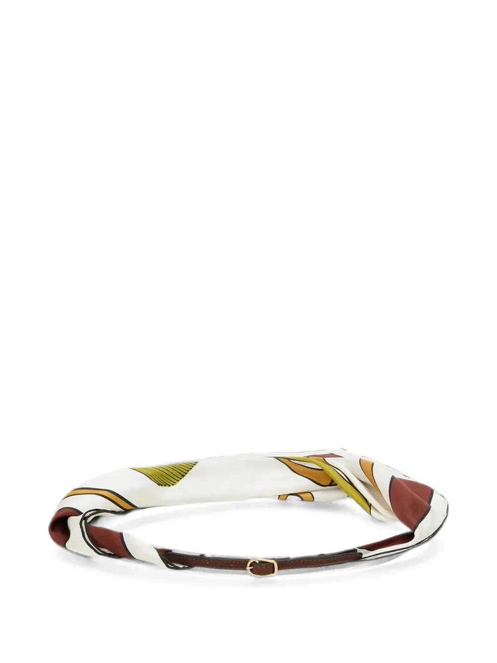 Dorothee Schumacher Cuoio Softness scarf-detail buckle-fastening belt - Bianco
