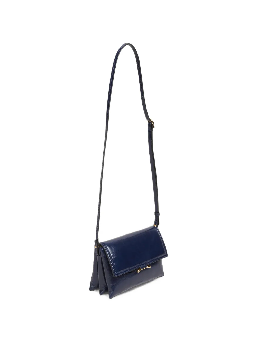 Wandler Ida Trio leren mini-schoudertas Blauw