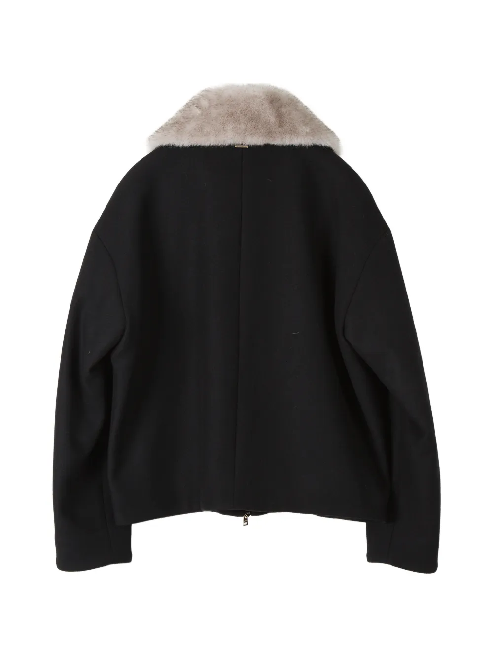 Herno faux-fur collar jacket Zwart