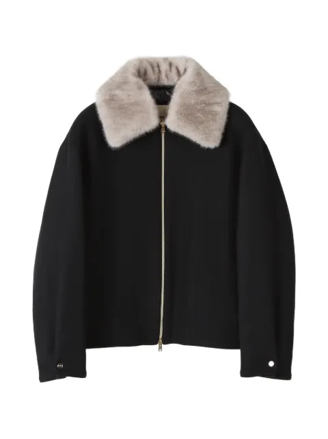 Herno faux-fur collar jacket