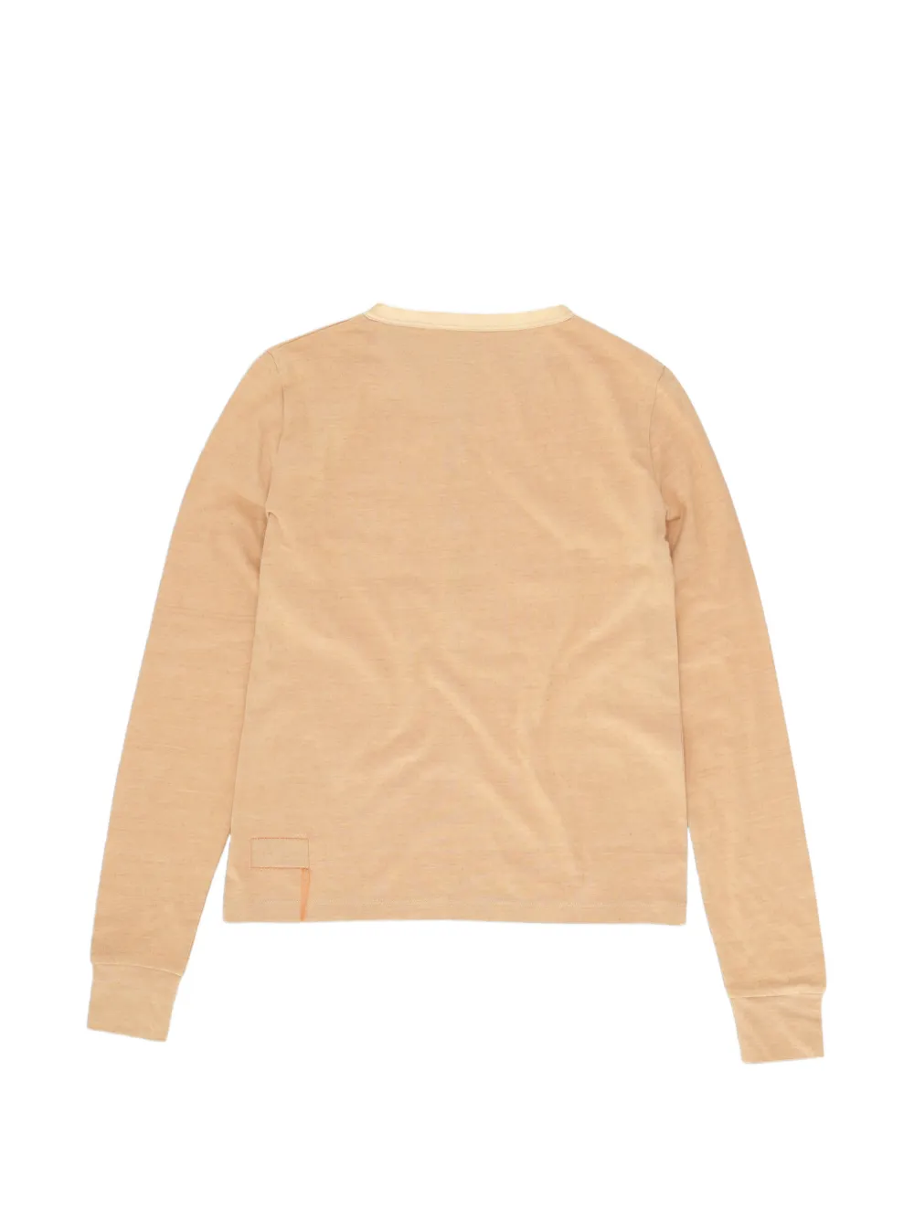 Fortela Coralie Serafino Silk-trim Long-sleeve T-shirt in Neutrals, view 2