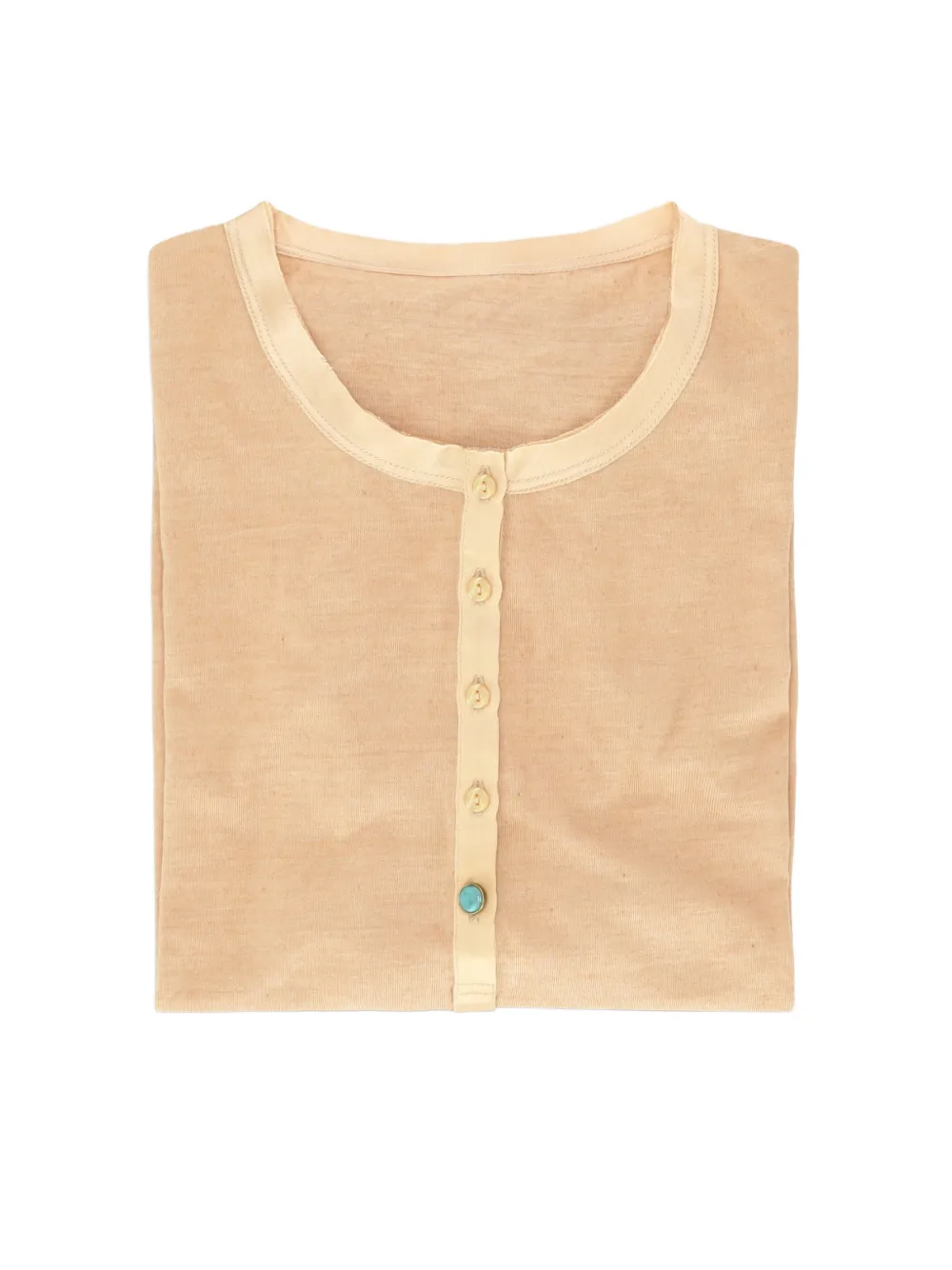 Fortela Coralie Serafino Silk-trim Long-sleeve T-shirt in Neutrals, view 3