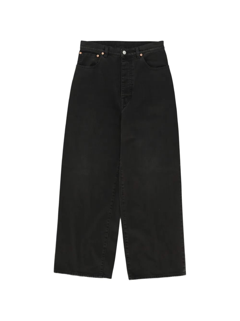 Fortela Jaron wide-leg bull jeans - Nero