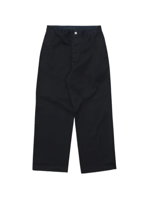 Fortela Silver herringbone cotton trousers