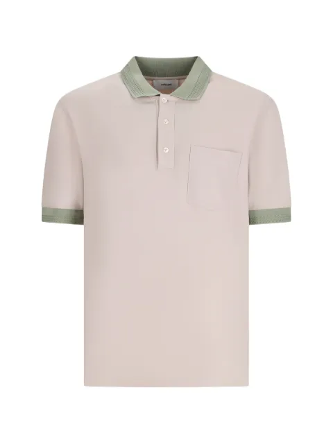 Lardini contrast-trim chest-pocket polo shirt