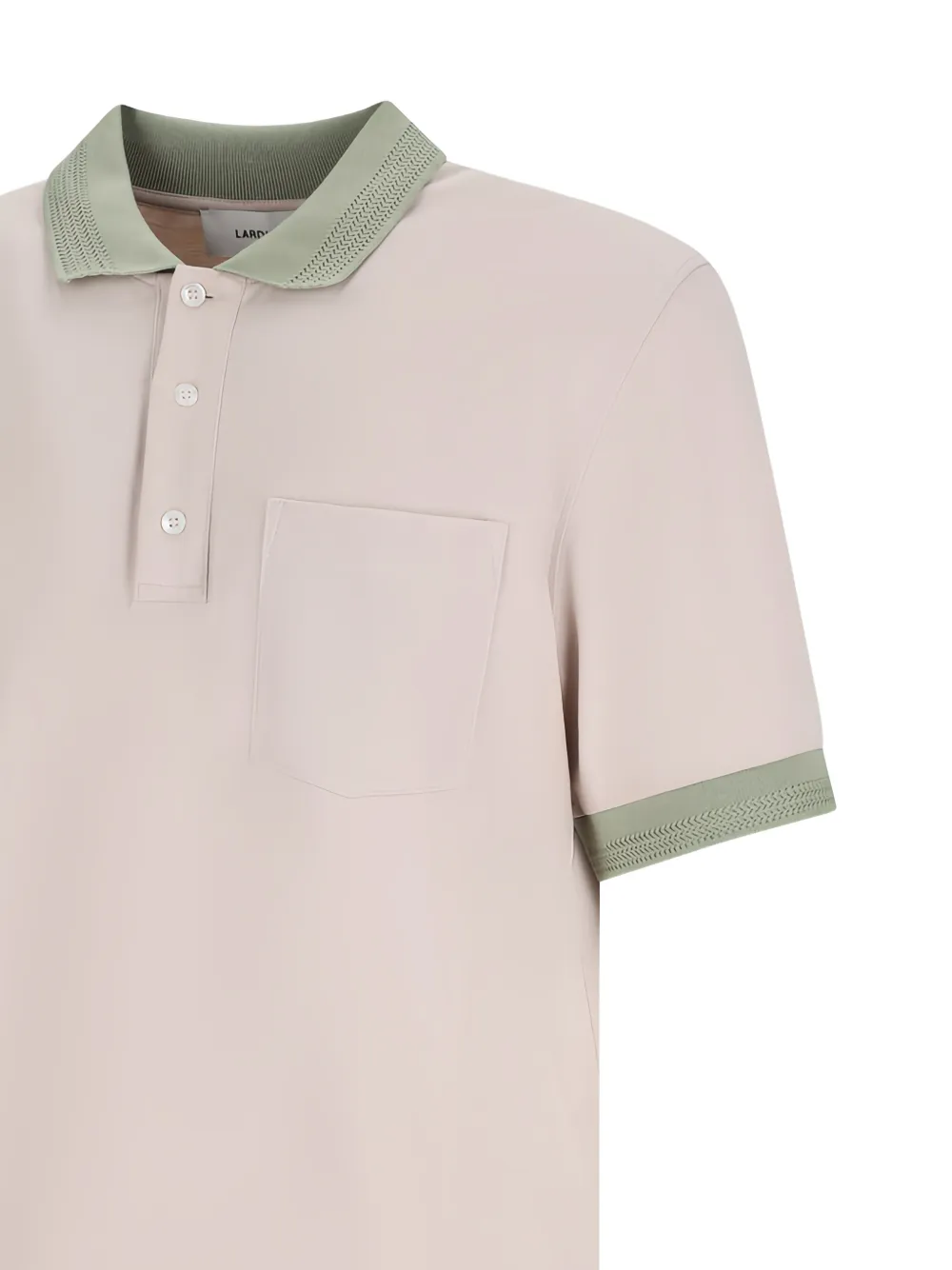 Lardini contrast-trim chest-pocket polo shirt Roze