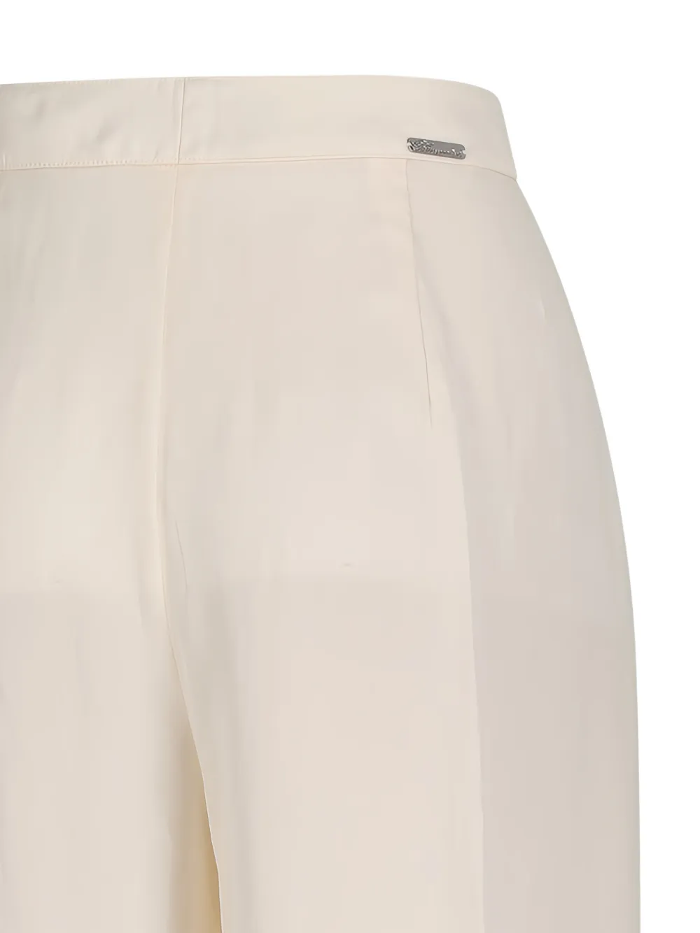 Blumarine pleated wide-leg trousers Beige