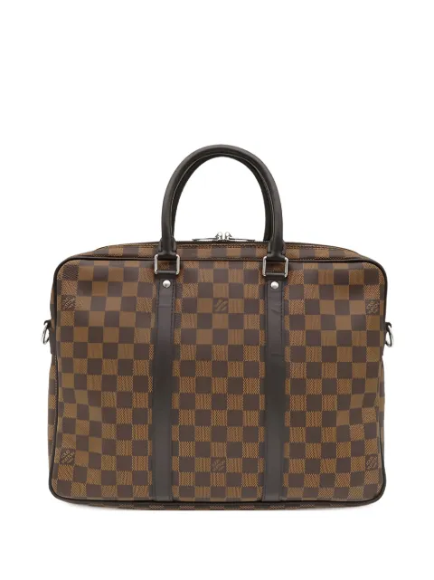 Louis Vuitton Pre-Owned 2015 Damier Ebene Porte Documents Voyage PM business bag
