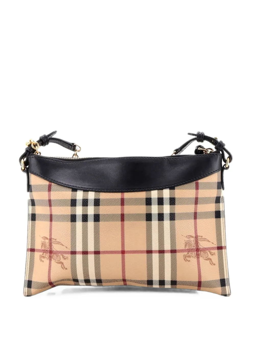Burberry Pre-Owned Peyton Haymarket Coated Canvas crossbody bag - Marrone