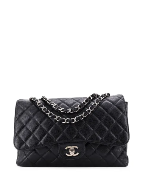 CHANEL Pre-Owned Classic Single Flap Bag Quilted Caviar Jumbo shoulder bag