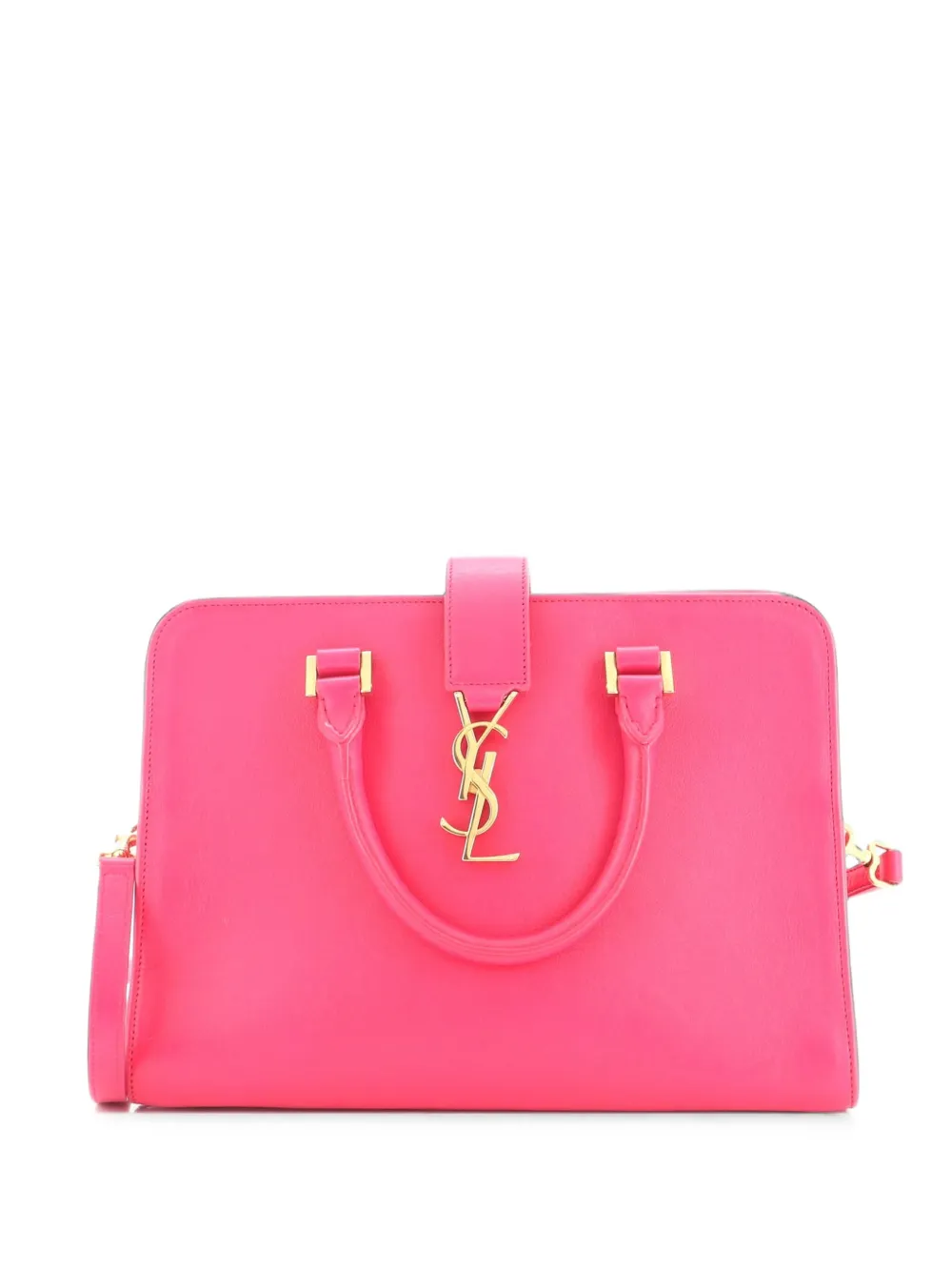 Saint Laurent Pre-Owned Monogram Cabas Leather Small satchel - Rosa
