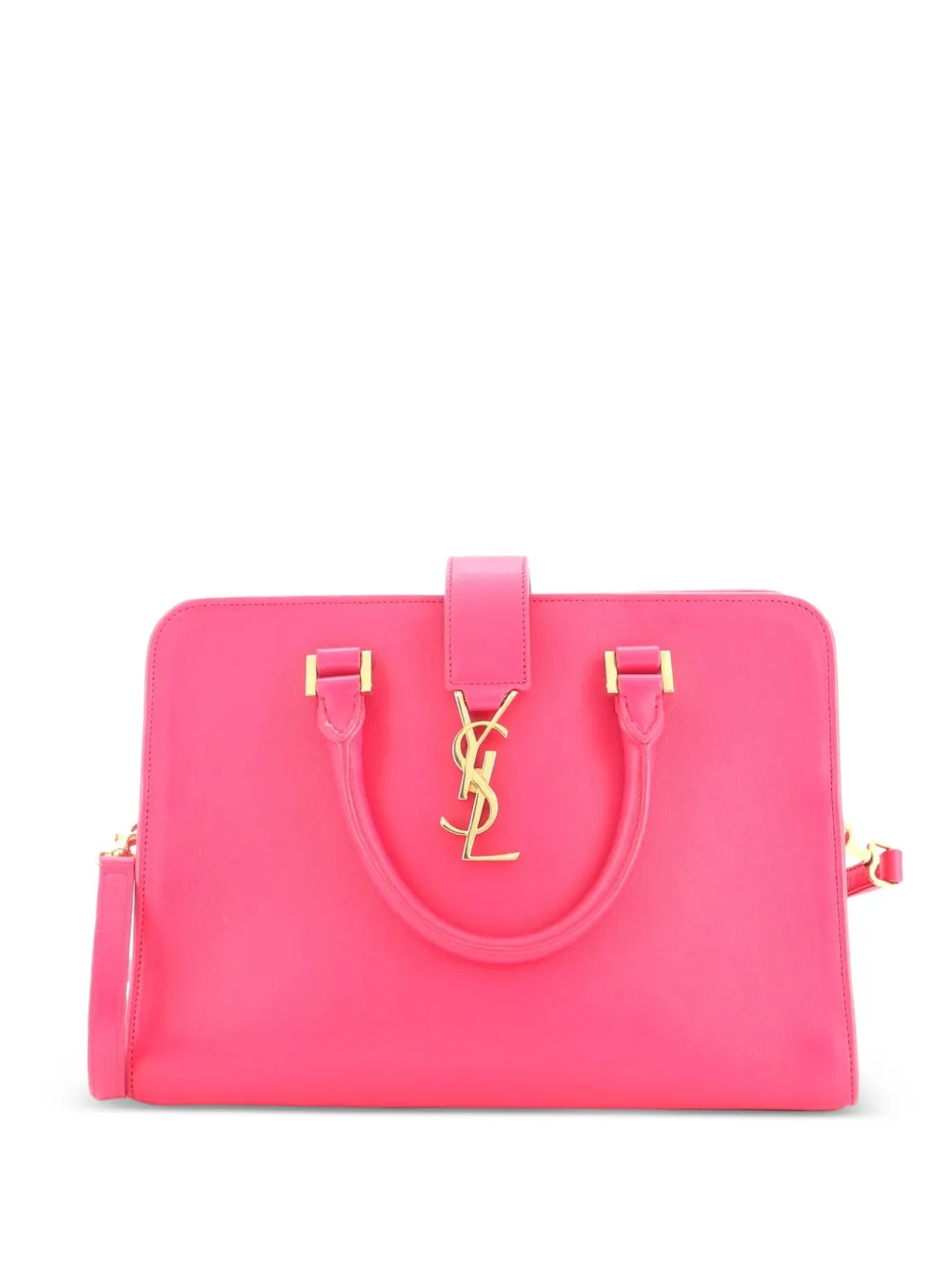 Saint Laurent Pre-Owned Monogram Cabas Leather Small satchel - Rosa