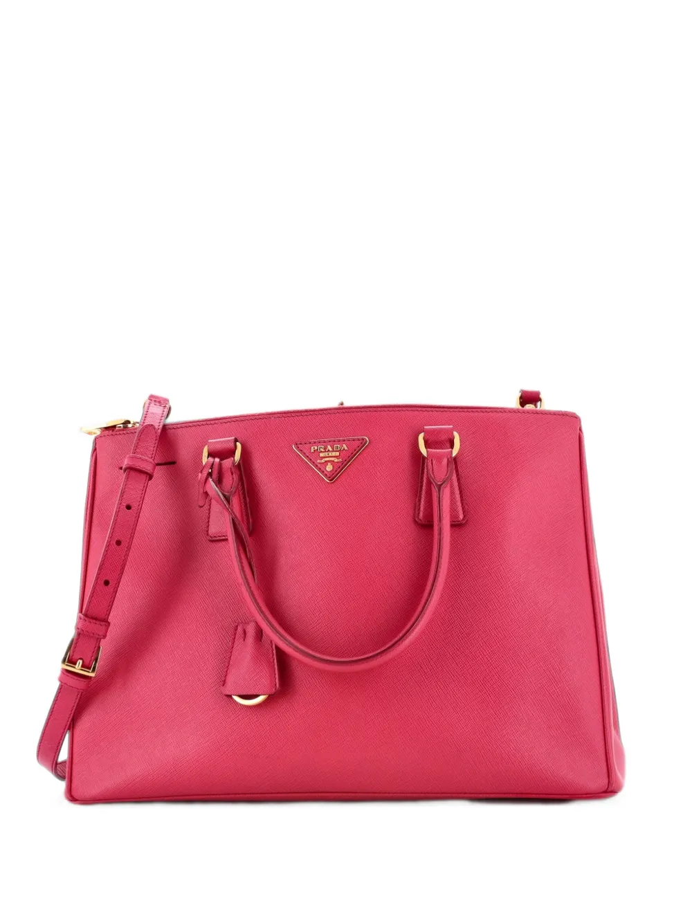 Prada Pre-Owned Double Zip Lux Saffiano Leather Medium tote bag - Rosa