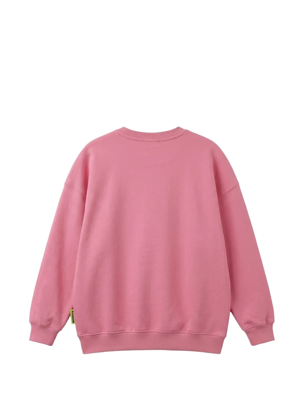 Barrow kids teddy-bear print crew-neck sweater Roze