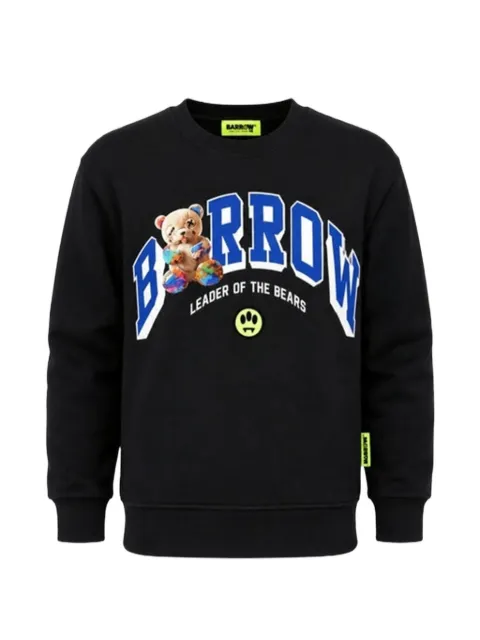 Barrow kids logo-print teddy-bear sweatshirt