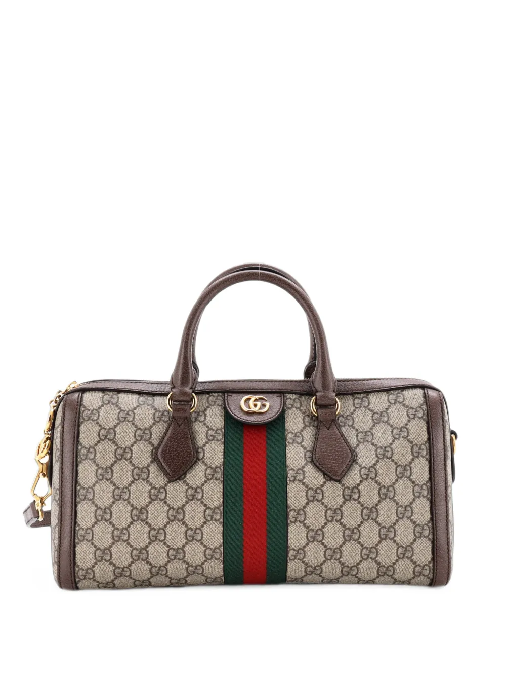 Gucci Pre-Owned Ophidia Boston Bag GG Coated Canvas Medium satchel - Marrone