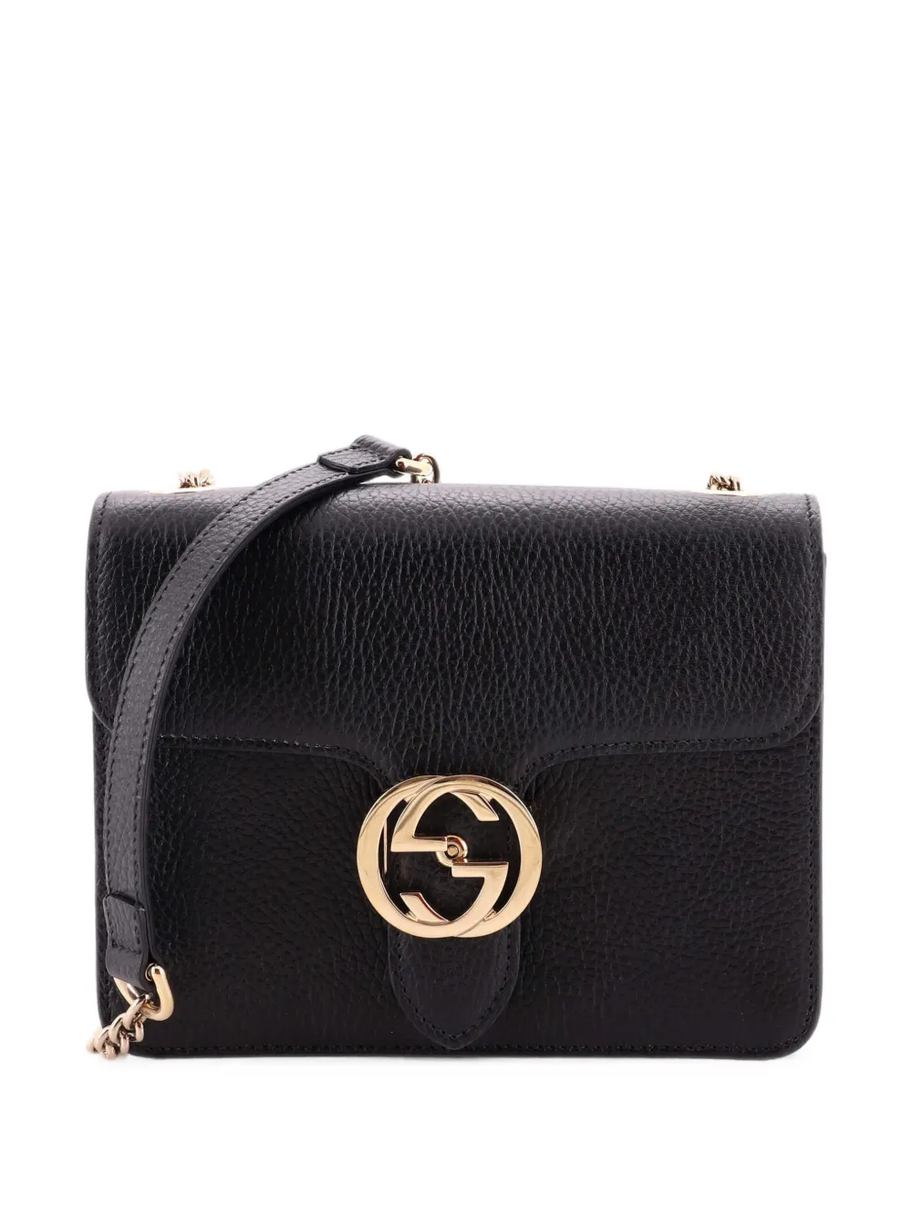 Gucci Pre-Owned Borsa a spalla GG piccola in pelle - Nero