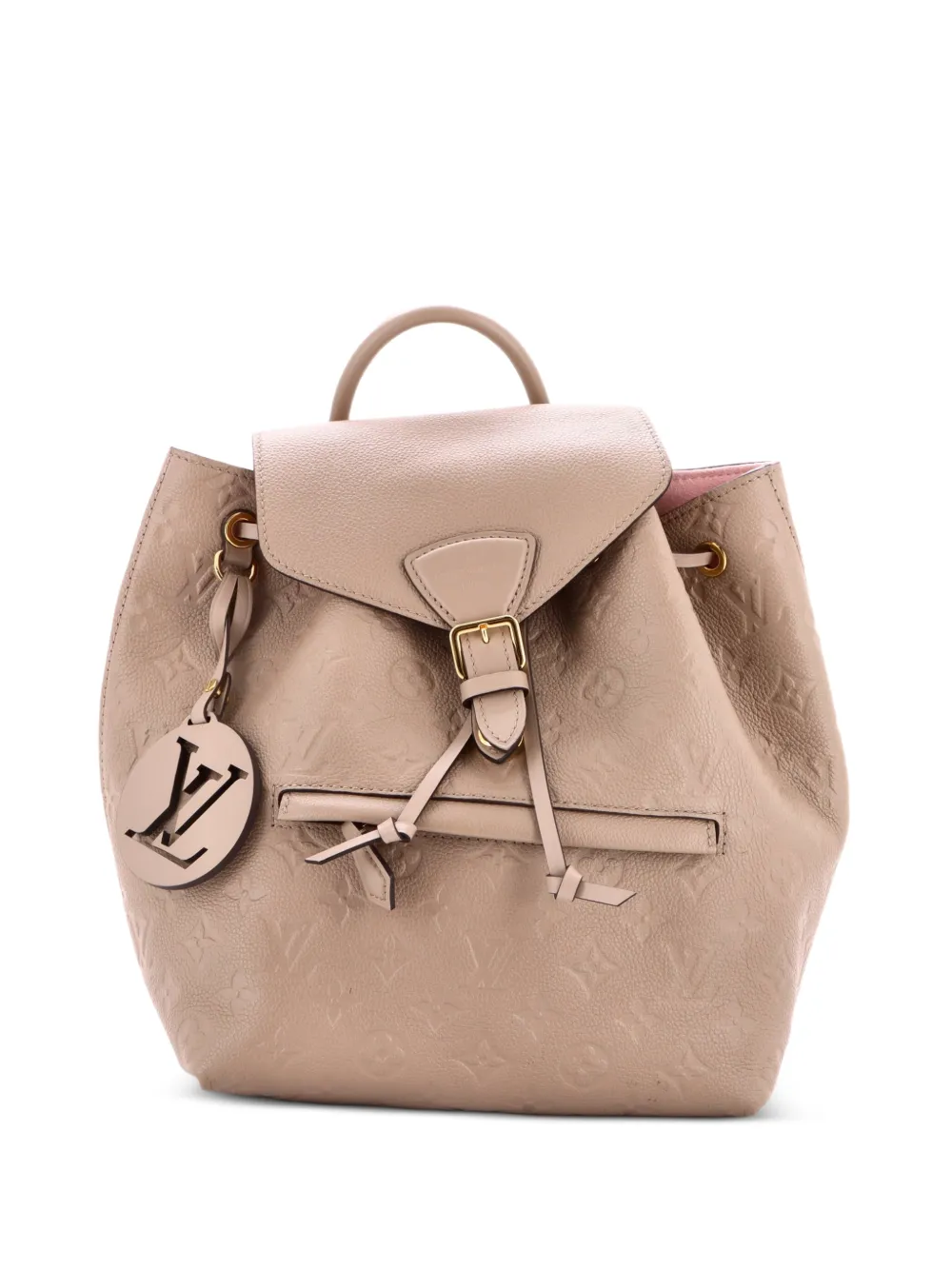 Louis Vuitton Pre-Owned Montsouris NM Empreinte PM Rucksack aus Leder mit Monogramm - Nude