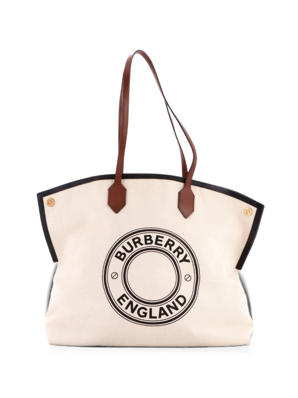 Burberry Pre-Owned Logo Society Printed Canvas Large tote bag - Toni neutri