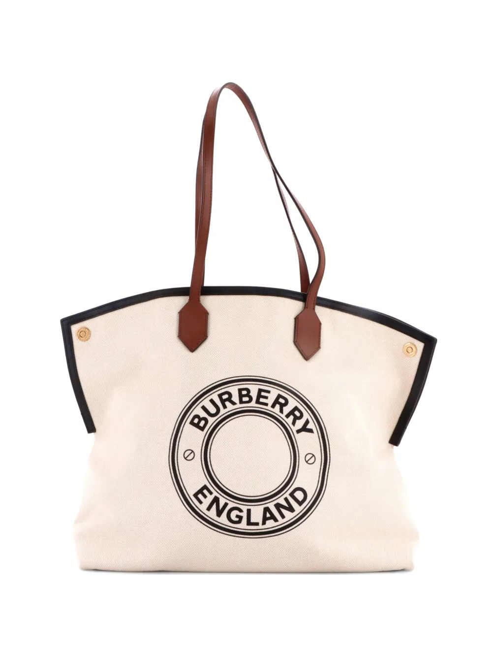 Burberry Pre-Owned Logo Society Printed Canvas Large tote bag - Toni neutri