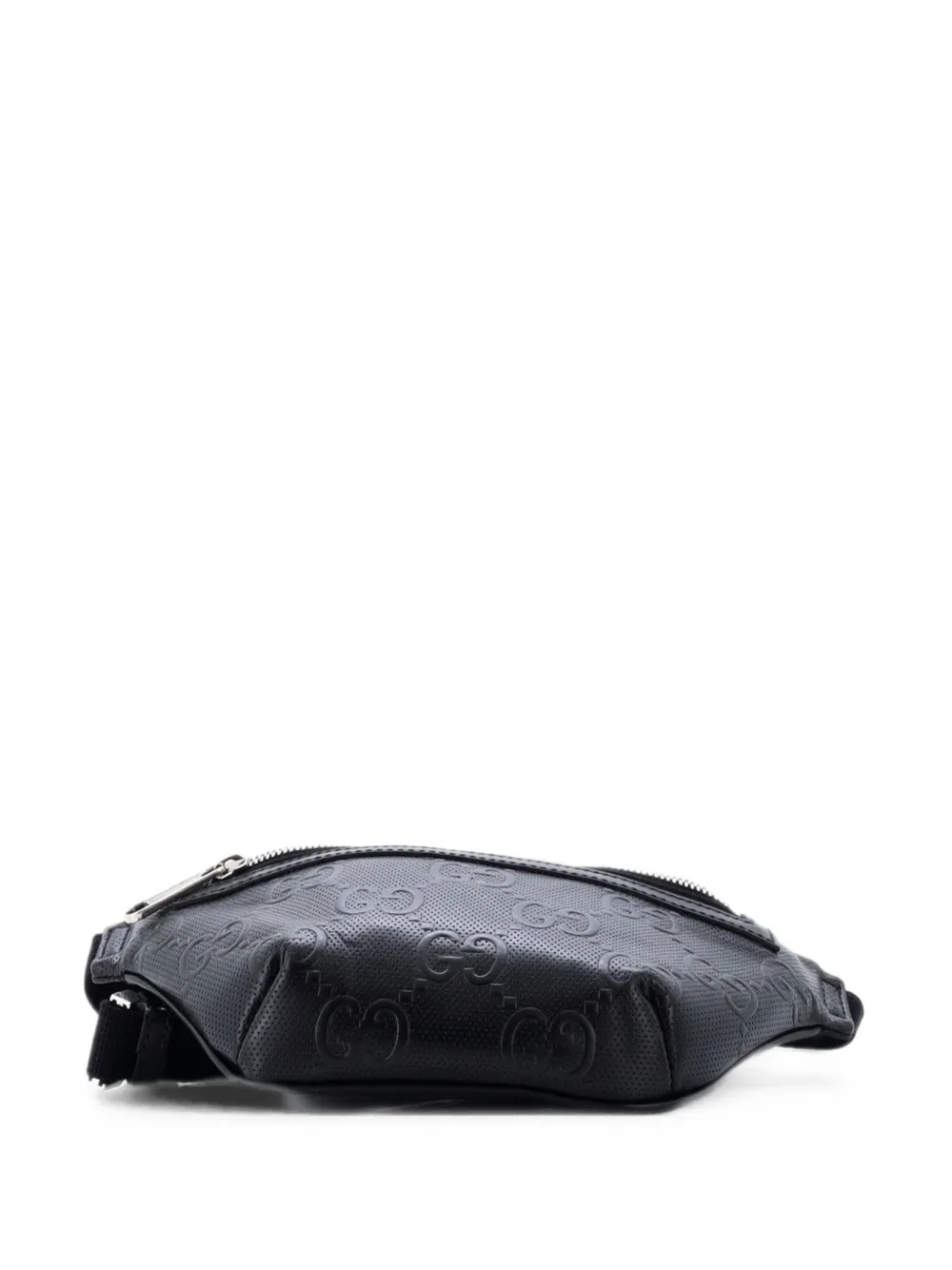 Gucci Pre-Owned GG Embossed Perforated Leather Small belt bag - Nero