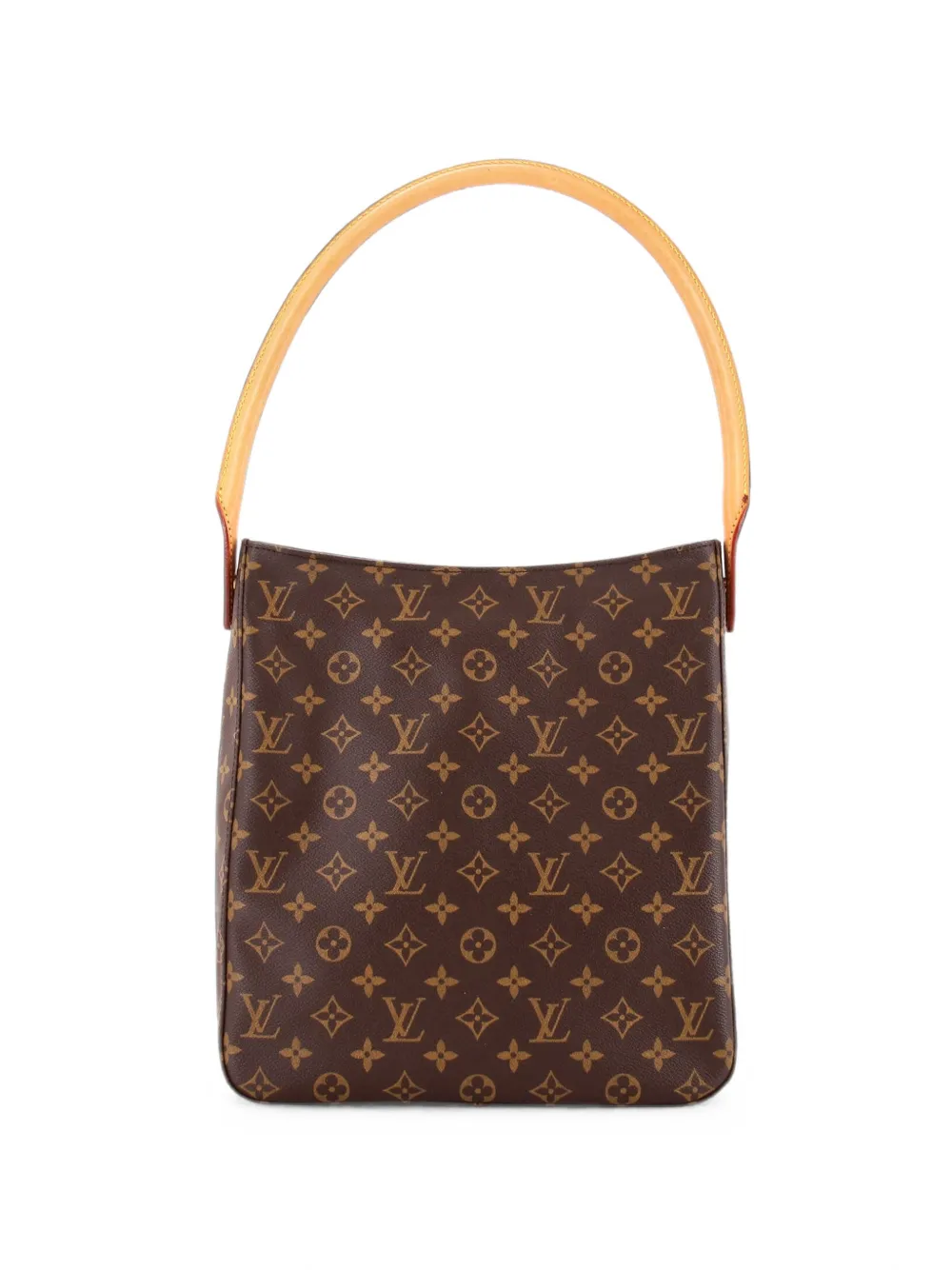 Louis Vuitton Pre-Owned Borsa a spalla Looping GM in tela con monogramma - Marrone