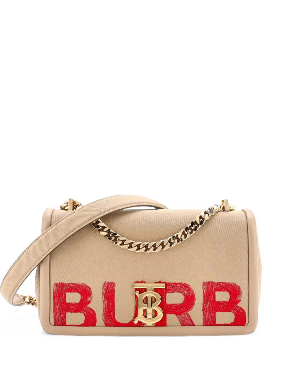 Burberry Pre-Owned Borsa a spalla Lola piccola in tela con stampa - Toni neutri